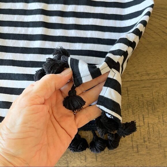 See and Be Seen Striped Top with Tassel Trim - S - Picture 3 of 10